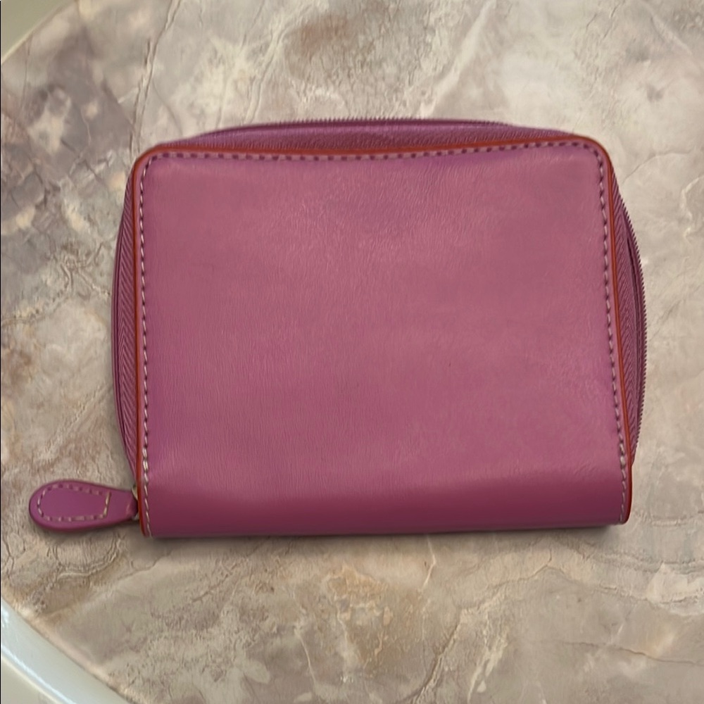 Baekgaard Pink Faux Leather Women's Wallet/Zip ID Card Holder - Picture 2 of 8